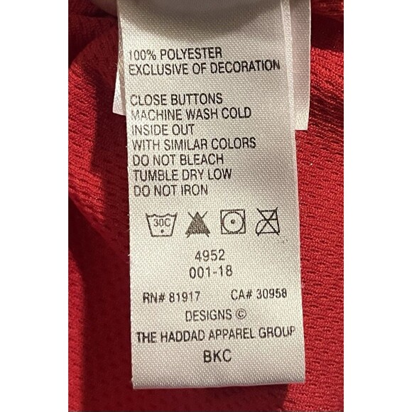 VTG Nike Boston Red Sox Matsuzaka #18 Button Up Baseball Jersey Childs M Red - Picture 7 of 8